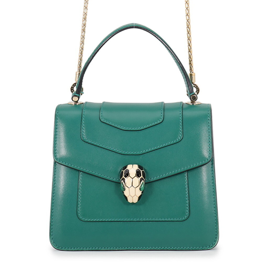Bulgari Serpenti Forever handbag, calf leather, 39778, BVLGARI 2-way handbag.